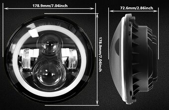 LED Svetlá 178mm - Niva, Samurai, Tatra... - 9