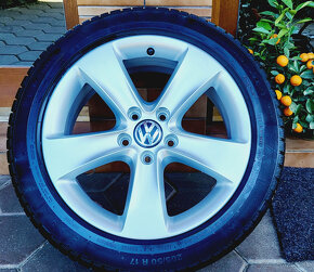 alu R17 5x112, zimné pneu 205/50, orig. VW Passat, CC, EOS - 9