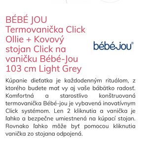 Vanička ( termo ) na kúpanie so stojanom Bébéjou - 9