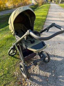 Zelený kočík Bebetto+ Cybex Aton 5 + isofix - 9