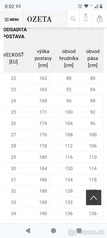 OZETA pansky oblek velk.25 /cca170 cm , 85 kg/ - 9