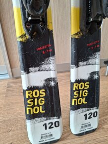 Detské lyže Rossignol 120 cm , lyžiarky Nordica GPx , palice - 9