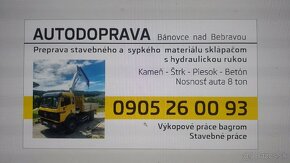 Autodoprava Bánovce  vyklápač s hydraulickou rukou - 9