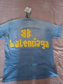 BALENCIAGA pánske tričko modré - 9