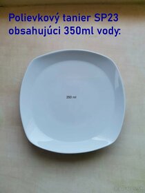 Dizajnové GASTRO štvorcové porcelánové taniere SQUARE 96ks - 9