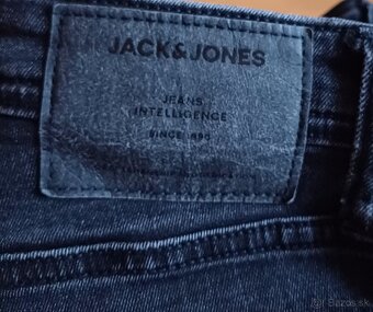 Jack & Jones čierne slim fit sttečové - 9