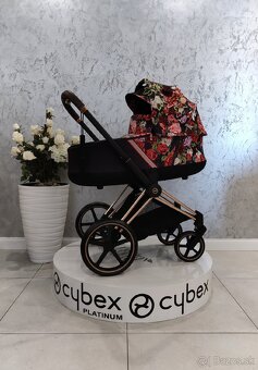 TROJKOMBINÁCIA CYBEX PLATINUM ROSEGOLD SPRING BLOSSOM DARK - 9