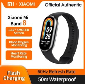 Xiaomi Smart Band 8 SK jazyk + bežecký klip/fólie/náramky - 9