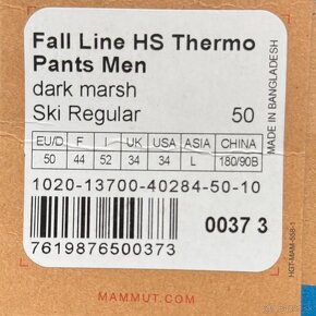 NOVÉ Pánske lyžiarske nohavice Mammut Fall Line HS Thermo - 9