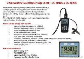 Ultrazvukový hrúbkomer DIGICHECK DC-2020C - 9