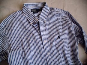 Ralph Lauren  pánska pásik košeľa  2XL - 9