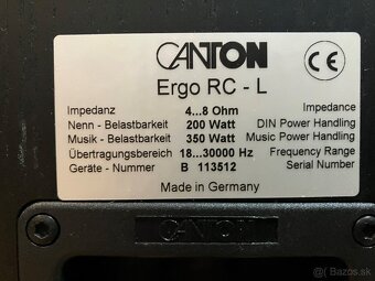 Canton Ergo RC-L vrátane control unit RC 1, Nr.4040 - 9