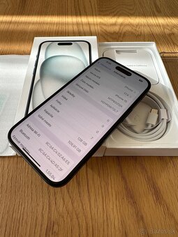 iPhone 15 128 gb Black - nepoužívaný, záruka - 9