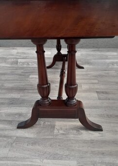 Stolík knižničný William IV Rosewood. - 9