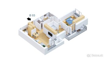 LUNA RESIDENCE | Bytový dom "B" – 1, 2, 3 izbové byty - 9