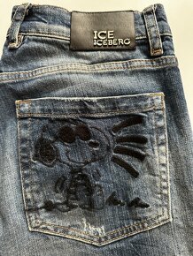 Pánske,kvalitné,štýľové džínsy ICEBERG - veľkosť 32/32 - 9
