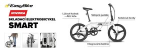 Predám skladací elektrobicykel Easybike zdarma cyklovozik - 9