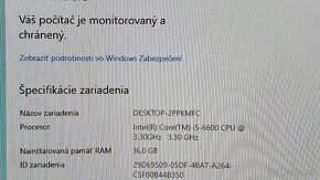 Multimediálny PC - i5-6600, RX580 8GB, SSD, 16G RAM - 9