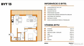 2. izbový byt s veľkou terasou v Malackách na predaj. - 9