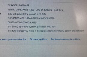 Herný počítač.Intel i5-4460 4x3,20GHz.8gbRam.240gb.RX470 4GB - 9