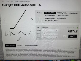 UPLNE NOVA PROFI HOKEJKA CCM JETSPEED FT6 SR SIGMATEX  - 9