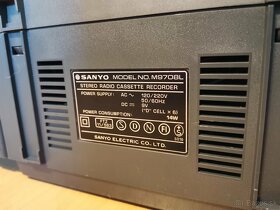 RÁDIOMAGNETOFON SANYO M9708L (potrebný servis) - 9