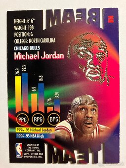 Basketbalove karticky Michael Jordan na predaj - 9