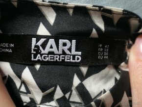 KARL LAGERFELD MONOGRAM hodvabne luxusne maxisaty - 9