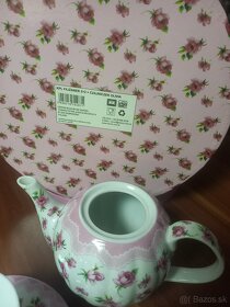 Vintage Veroni 2 tea cups and 1 teapot with gift box - 9