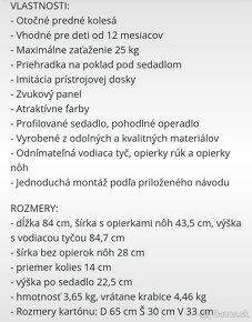 Detské odrazadlo s vodiacou tyčou - 9