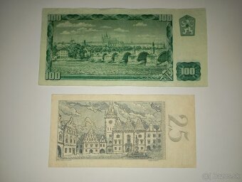 BANKOVKY 25 A 100 KČS 1961, VZÁCNĚJŠÍ SÉRIE - 9