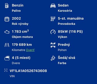 Predám Renault Mégane Classic 1.8 16V Privilége - 9