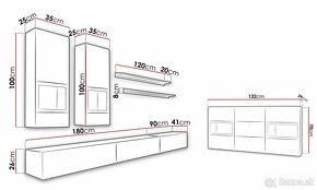 Obývacia zostava s komodou - 9