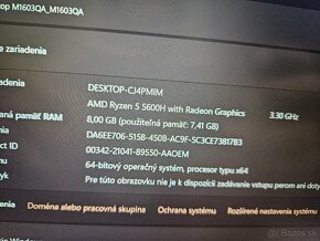 Velky 16 palcovy Asus vivobook 16x s 512gb ssd diskom ryzen - 9