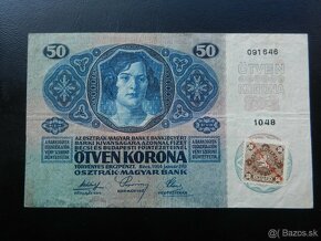 Staré vzácnejšie bankovky Rakúsko Uhorsko - 9