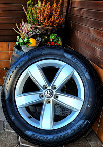 alu R17 5x112, zimné pneu 215/65, orig. VW Tiguan, Ateca... - 9