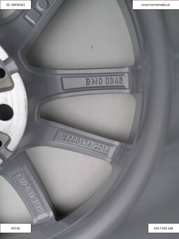 Bmw Original alu disky R17 7,5X17 ET30 5X112 1228 - 9