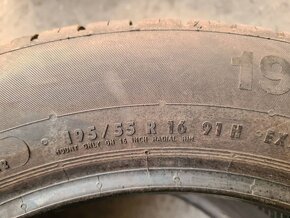 195/55r16 91H letné 4 ks CONTINENTAL dezén 8,3-7,4 mm - 9