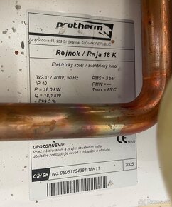 Elektrický kotol Protherm Rejnok / Raja 18K - 9