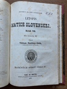 Konvolut letopis Matice Slovenskej (6 čísel v 1 zv.) - 9