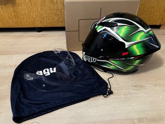 AGV K5 Helmet - Hurricane Black / Green / White - 9