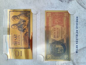 Československé bankovky a zlatá minca - 9