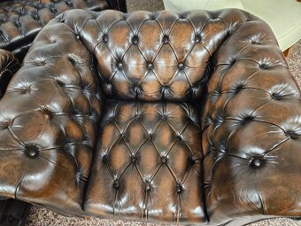 CHESTERFIELD ŠTÝL,DVOJFAREBNÁ KOŽENÁ - 9