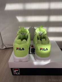 Neónové dámske fila disruptor - 9