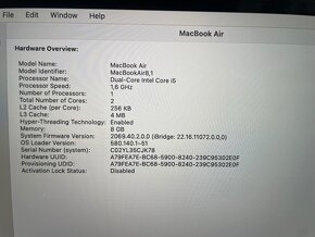 MacBook Air 13’ 256GB, Intel i5, model A1932 - 9