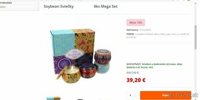 vianoce - Maroko - Kovové 100% natural Sojové sviecky -40% - 9