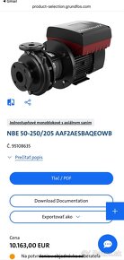 Čerpadlo Grundfos NBE 50-250/205 - 9