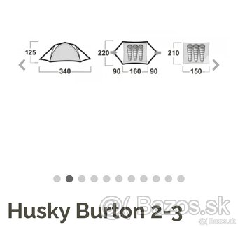 Predám stan Husky Burton 2-3 - 9