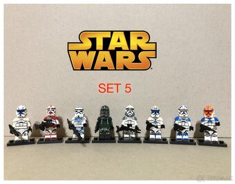 Rôzne figúrky Star Wars 2 (8ks) typ lego - nové - 9