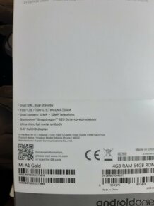 Xiaomi mi A1 4GB/64GB -Gold - 9